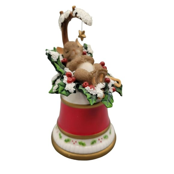 Charming Tails Ceramic Bell Wishing You The Holiday of Your Dreams Christmas - Picture 3 of 8